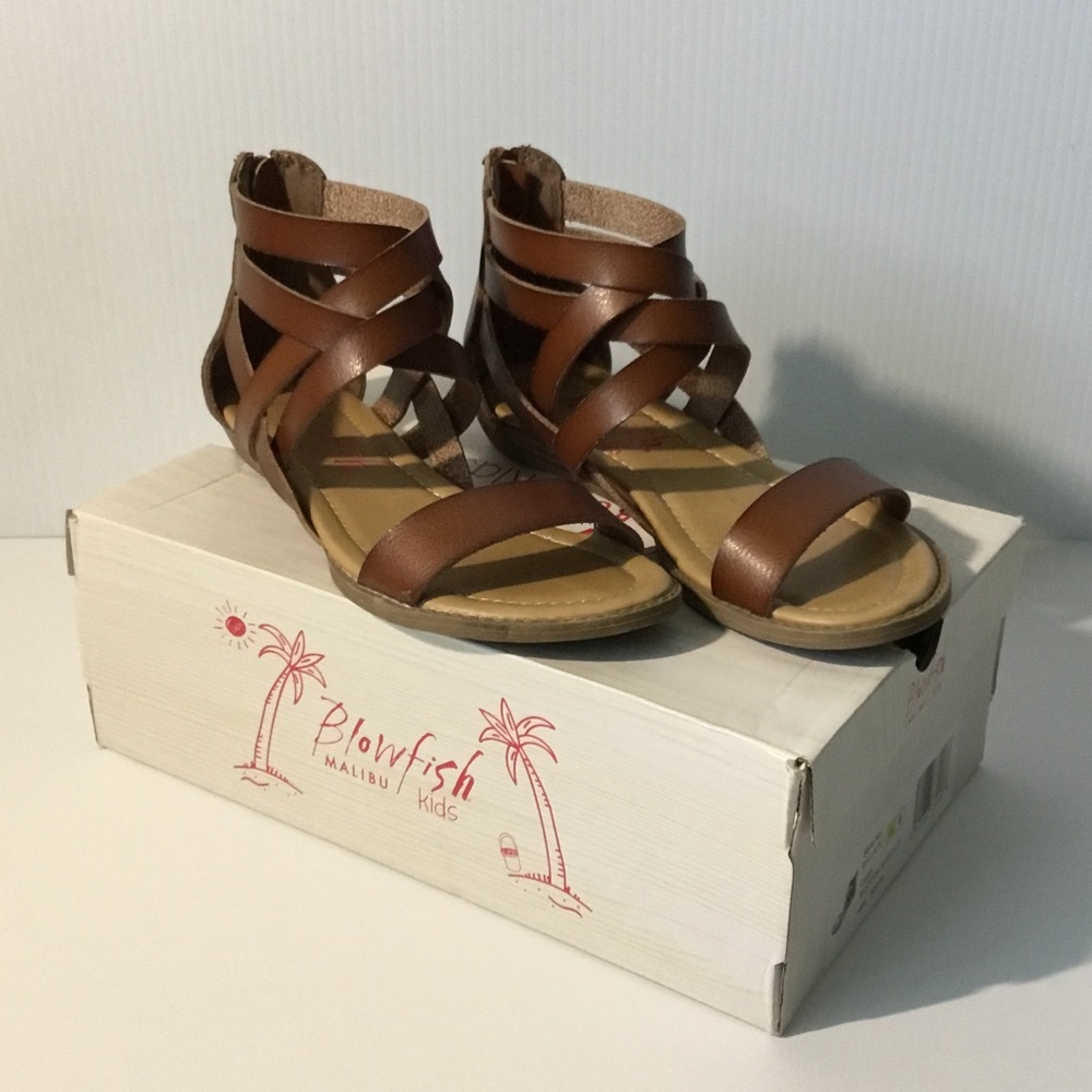 Blowfish Brown Girls Strappy Sandals
